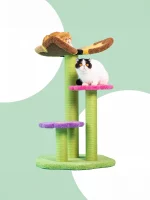 Butterfly Carpet Cat Tree with Flower Perches