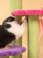 Butterfly Carpet Cat Tree with Flower Perches