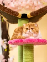 Butterfly Carpet Cat Tree with Flower Perches