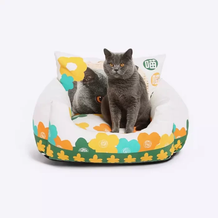 Customized Flower Cat Sofa Bed