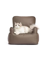 Large Pure Color Leather Cat Sofa