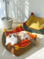 Maillard Color Floor Cat Sofa Bed