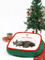 Merry Christmas Bean Bag Cat Sofa Bed