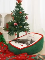 Merry Christmas Bean Bag Cat Sofa Bed