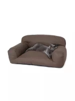 PU Leather Pure Color Cat Sofa Bed