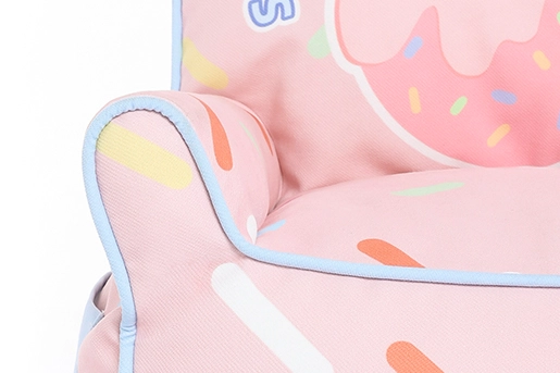 Pink Donut High Cat Sofa Bed - Hemming sewing