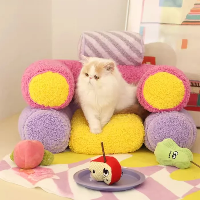 Pipe Shape Cat Upholstered Sofa Bed