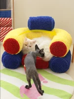 Pipe Shape Cat Upholstered Sofa Bed