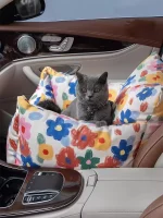 Car Seat Flower Travel Sofa Bed for Cat