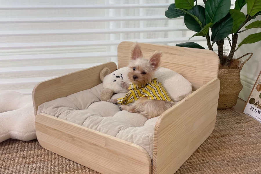 Cloud Solid Wood Cat Bed